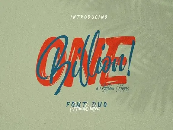 Onebillion Script Duo font