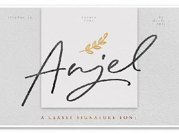 Anjel Signature font