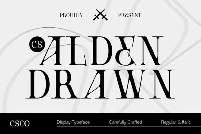 CS Alden Drawn font