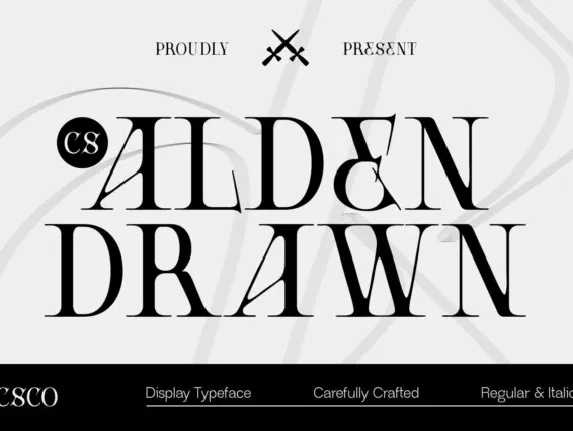 CS Alden Drawn font