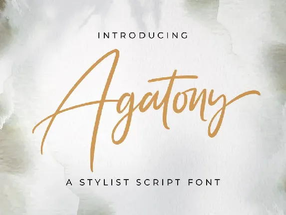 Agatony font