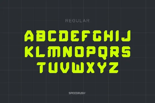 Speed Rush font