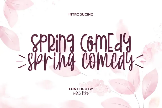 Spring Comedy font