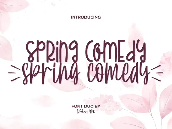 Spring Comedy font