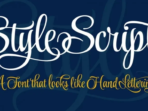 Style Script font