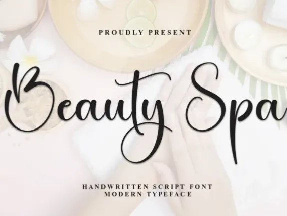 Beauty Spa Calligraphy font