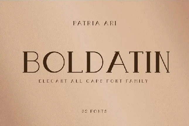 Boldatin font