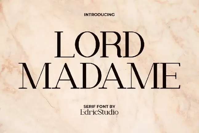 Lord Madame Demo font