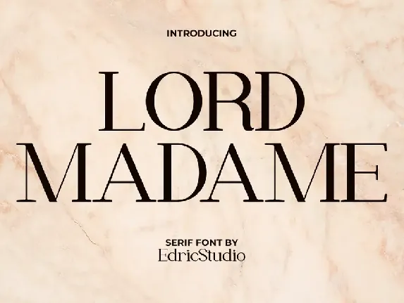 Lord Madame Demo font