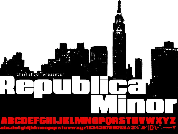 Republica Minor font