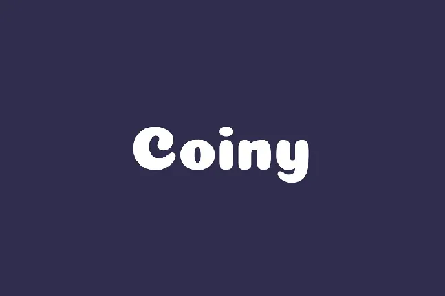 Coiny font