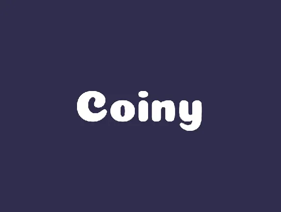 Coiny font