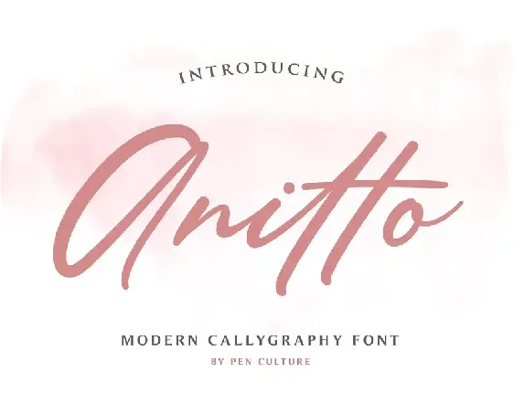 Anitto Calligraphy font