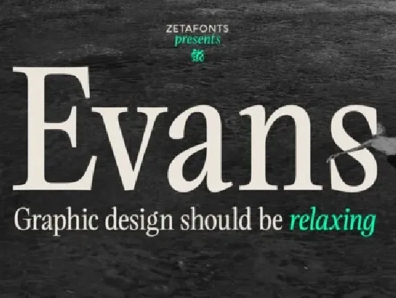 Evans Family font