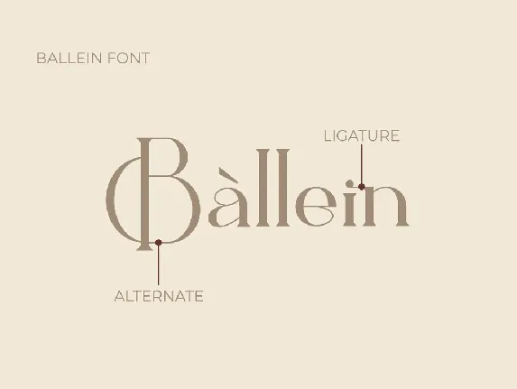 Ballein font