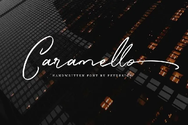 Caramello Handwritting Free font