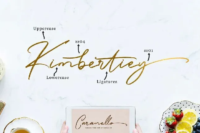 Caramello Handwritting Free font