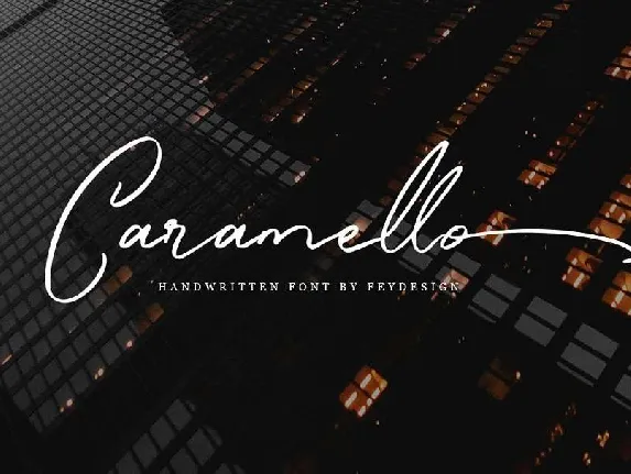 Caramello Handwritting Free font