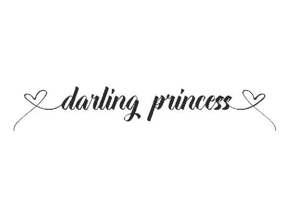 Darling P Demo font