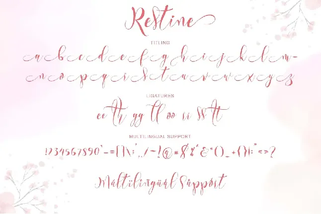 Restine font