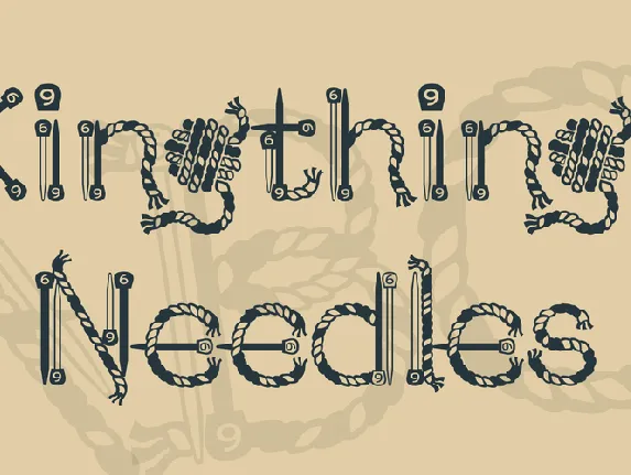 Kingthings Needles font