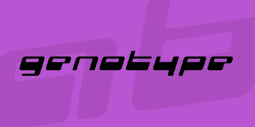 genotype font