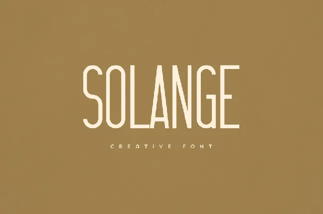 Solange font