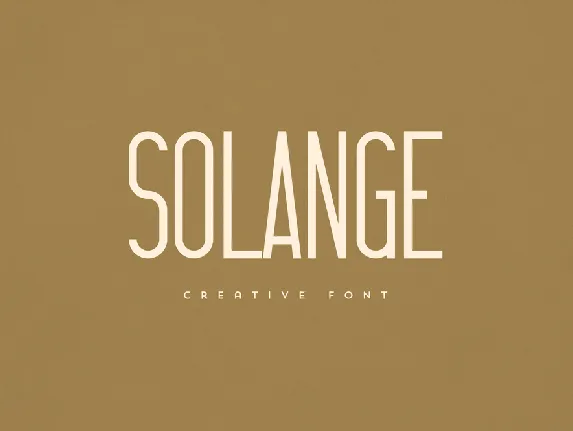 Solange font