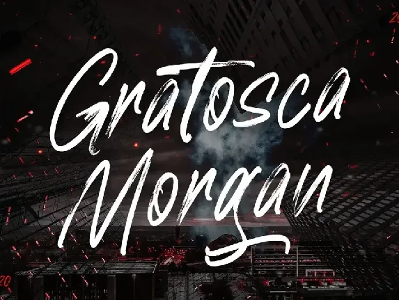 Gratosca Morgan Brush font