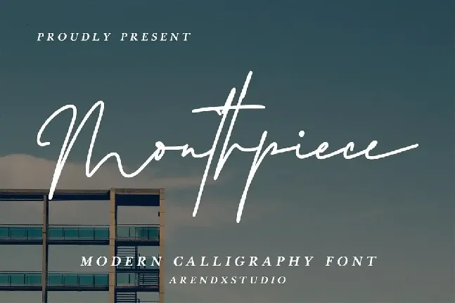 Mouthpiece font