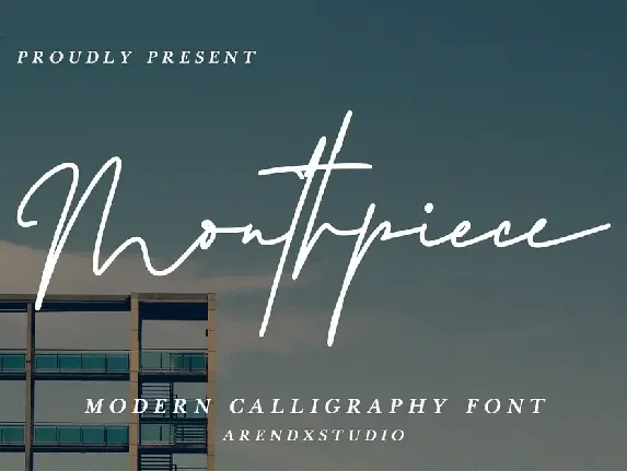 Mouthpiece font