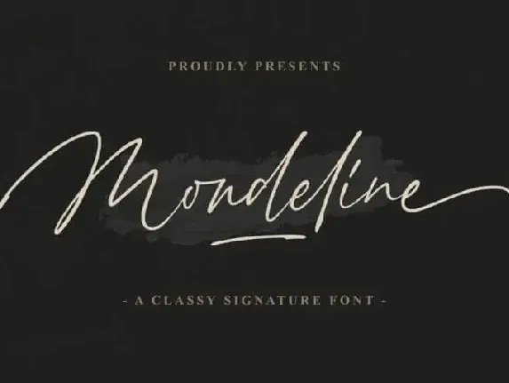 Mondeline Script font