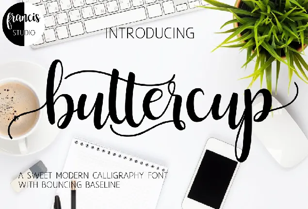 Buttercup Script Free font