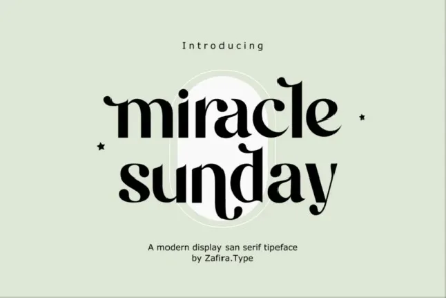 Miracle Sunday font