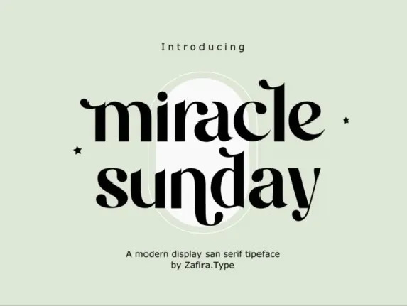 Miracle Sunday font