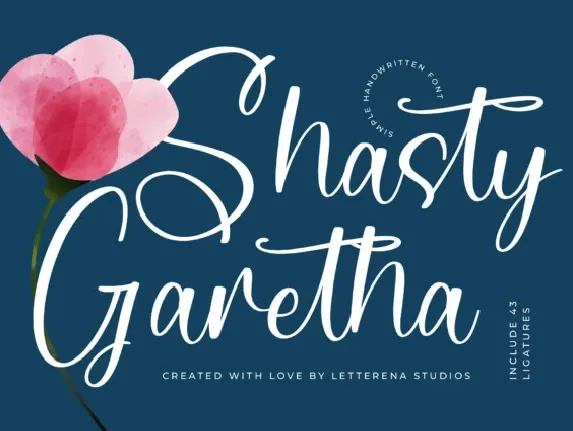 Shasty Garetha font