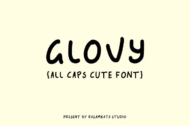 Glovy DEMO font