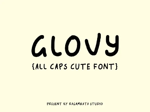 Glovy DEMO font