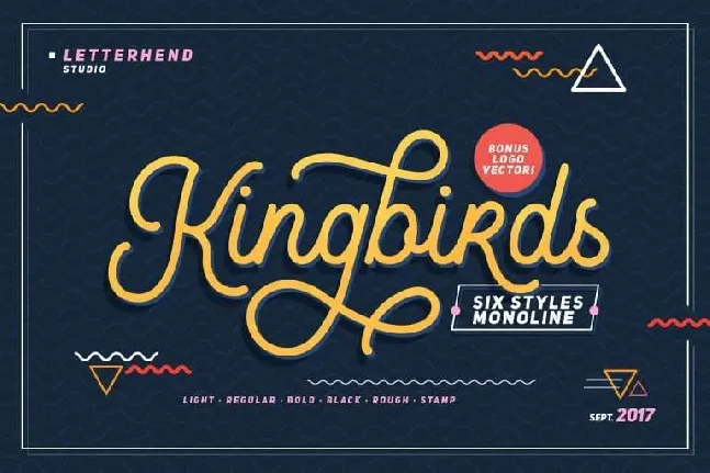 Kingbirds font