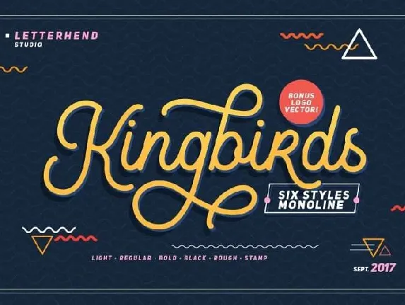 Kingbirds font