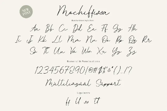 Mochiffissa font