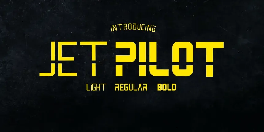 Jet Pilot font