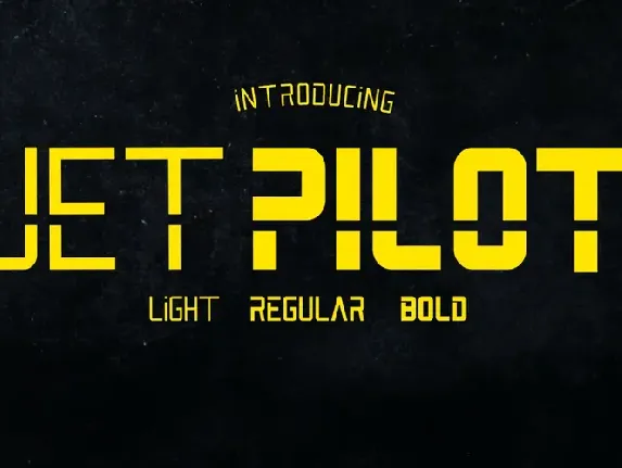 Jet Pilot font