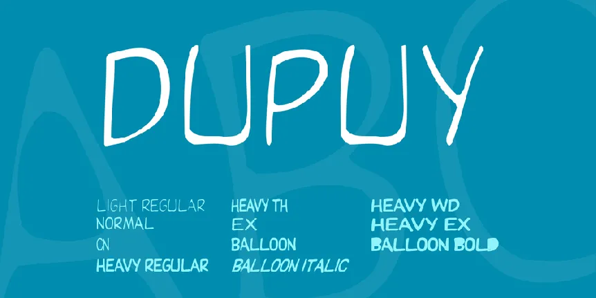 Dupuy font