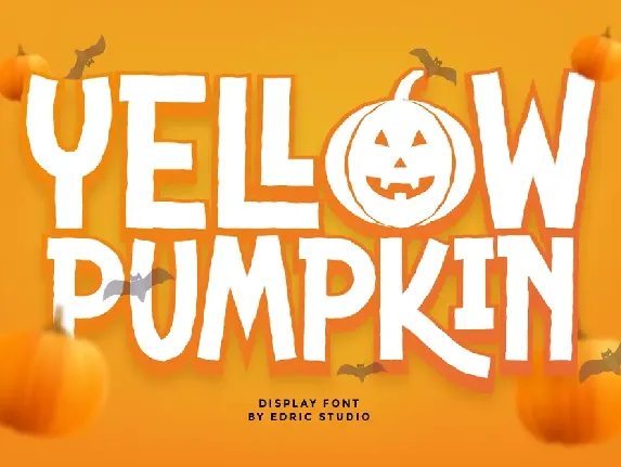 Yellow Pumpkin font