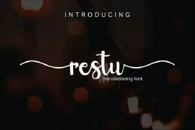 Restu Calligraphy font