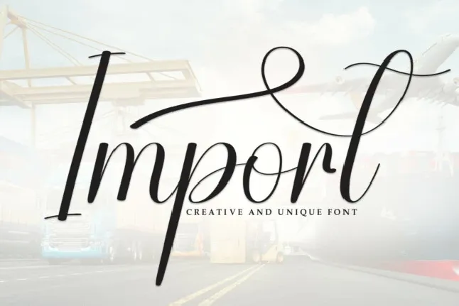 Import Script font