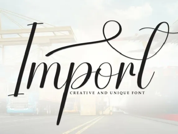 Import Script font