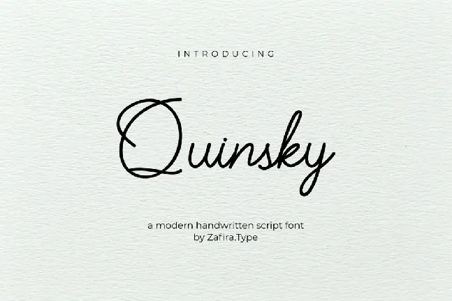 Quinsky font