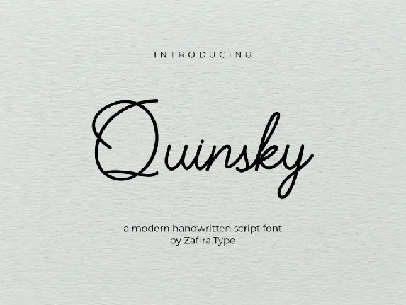 Quinsky font